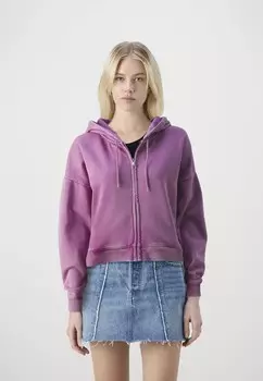 Толстовка на молнии ABBREVIATED HOODIE GAP, розовый