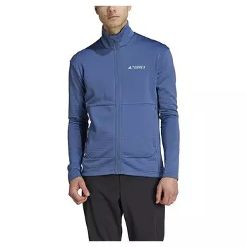 Толстовка на молнии adidas Terrex Multi Light Fleece, синий