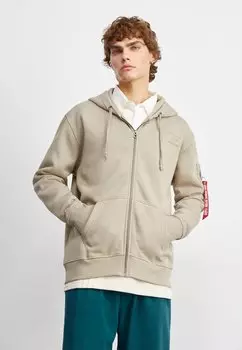 Толстовка на молнии Alpha Industries ZIP HOODY, цвет vintage sand