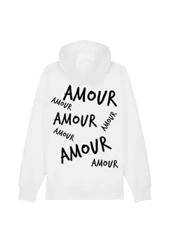 Толстовка на молнии AMOUR3 BACK PRINT Mira Paris, белый