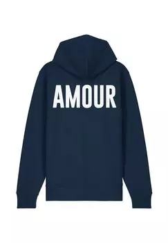 Толстовка на молнии AMOURTEXT BACK EMBROIDERY Mira Paris, темно-синий