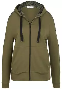 Толстовка на молнии Anna Aura, оливковый