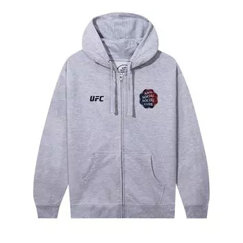 Толстовка на молнии Anti Social Social Club x UFC Conned Heather Grey