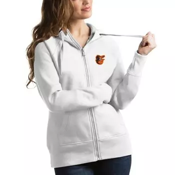 Толстовка на молнии Antigua Baltimore Orioles, белый