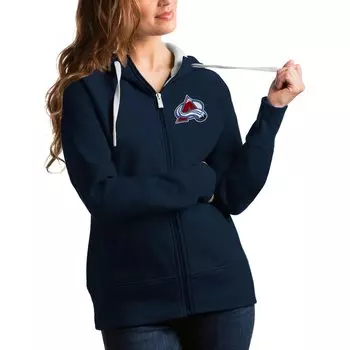 Толстовка на молнии Antigua Colorado Avalanche, нави