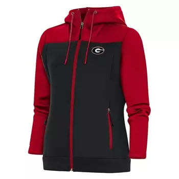 Толстовка на молнии Antigua Georgia Bulldogs, красный