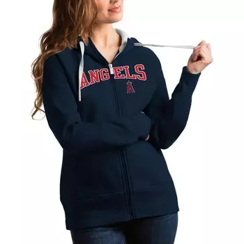Толстовка на молнии Antigua Los Angeles Angels, нави