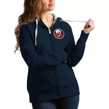 Толстовка на молнии Antigua New York Islanders, нави
