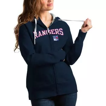 Толстовка на молнии Antigua New York Rangers, нави