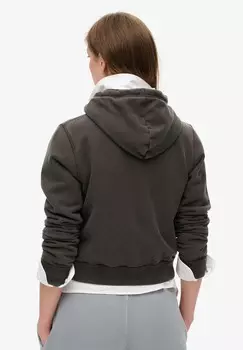 Толстовка на молнии ATHLETIC ESSENTIALS Superdry, черный