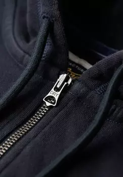 Толстовка на молнии ATHLETIC ESSENTIALS Superdry, синий