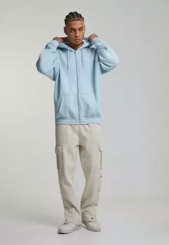 Толстовка на молнии AUTHENTIC STAR LOGO OS Karl Kani, светло-голубой