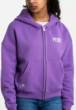Толстовка на молнии BACK LOGO PEQUS, фиолетовый