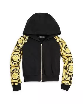 Толстовка на молнии Barocco для девочек – Big Kid Versace, цвет Black