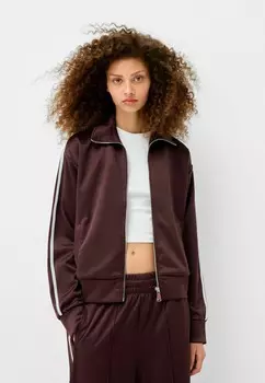 Толстовка на молнии Bershka, цвет Mottled Dark Brown