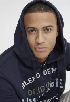 Толстовка на молнии Blend, темно-синий