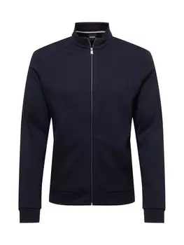 Толстовка на молнии BOSS Black Skiles, темно-синий