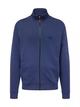 Толстовка на молнии BOSS Orange Zestart, темно-синий