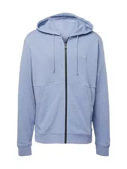 Толстовка на молнии BOSS Orange Zetalky, дымчатый синий