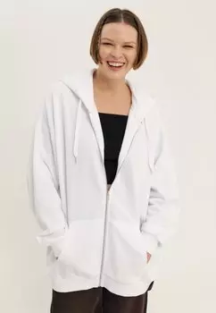 Толстовка на молнии BOYFRIEND HOODIE With ZIP THROUGH Even&Odd, белый