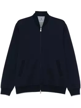 Толстовка на молнии Brunello Cucinelli, синий