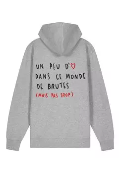 Толстовка на молнии BRUTE BACK EMBROIDERY Mira Paris, серый