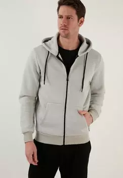 Толстовка на молнии Buratti, серебро