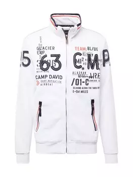 Толстовка на молнии CAMP DAVID, белый