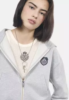 Толстовка на молнии CAPUCHE The Kooples, серый