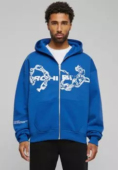 Толстовка на молнии Chains PROHIBITED, синий