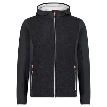 Толстовка на молнии CMP 30M2027 Hooded, черный