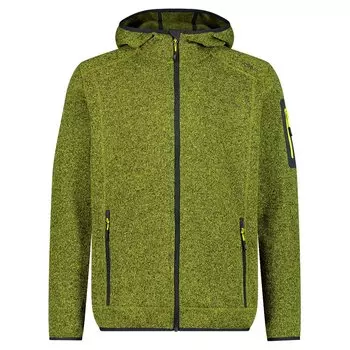Толстовка на молнии CMP 3H60847N Hooded, зеленый