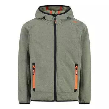 Толстовка на молнии CMP Heavy Fix 3H60844 Hooded, зеленый