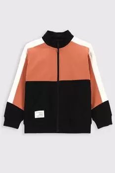 Толстовка на молнии Coccodrillo разноцветный с карманами