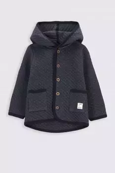 Толстовка на молнии Coccodrillo темно-синий с капюшоном и карманами