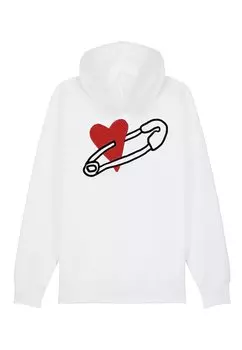 Толстовка на молнии COEUR PINS BACK EMBROIDERY - Hoodie Mira Paris, белый