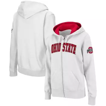 Толстовка на молнии Colosseum Ohio State Buckeyes, белый