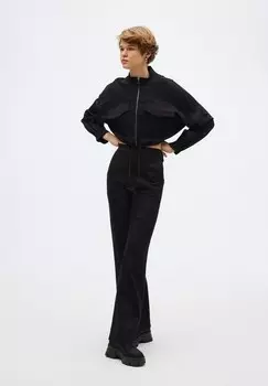 Толстовка на молнии CROP WITH ZIPPER Rue les crateurs, черный
