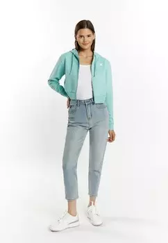 Толстовка на молнии CROPPED BIANY myMo, светло-голубой