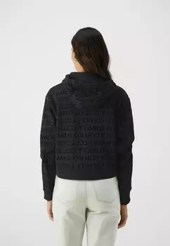 Толстовка на молнии CROPPED HOODIE Carlo Colucci, черный