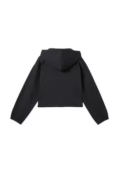 Толстовка на молнии CROPPED TOM TAILOR, черный