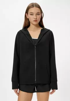 Толстовка на молнии CUT KANGAROO POCKET Koton, черный