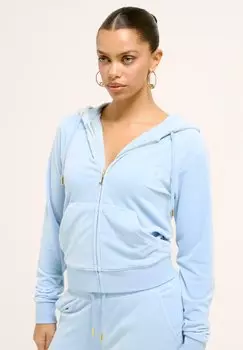 Толстовка на молнии DACH ADDISON HOODIE Juicy Couture, светло-голубой