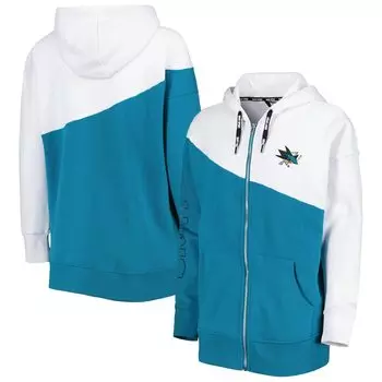 Толстовка на молнии DKNY Sport San Jose Sharks, бирюзовый
