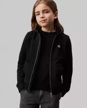 Толстовка на молнии для мальчиков Calvin Klein, черный