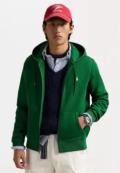 Толстовка на молнии DOUBLE-KNIT FULL-ZIP HOODIE Polo Ralph Lauren, зеленый