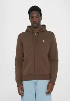 Толстовка на молнии DOUBLE-KNIT FULL-ZIP HOODIE Polo Ralph Lauren, синий