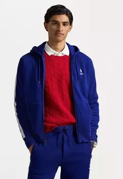 Толстовка на молнии DOUBLE KNIT FULL ZIP HOODIE Polo Ralph Lauren, синий