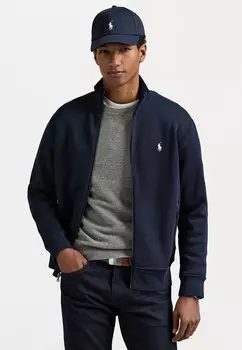 Толстовка на молнии DOUBLE KNIT TRACK JACKET Polo Ralph Lauren, темно-синий