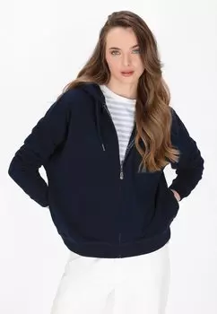 Толстовка на молнии DreiMaster, темно-синий